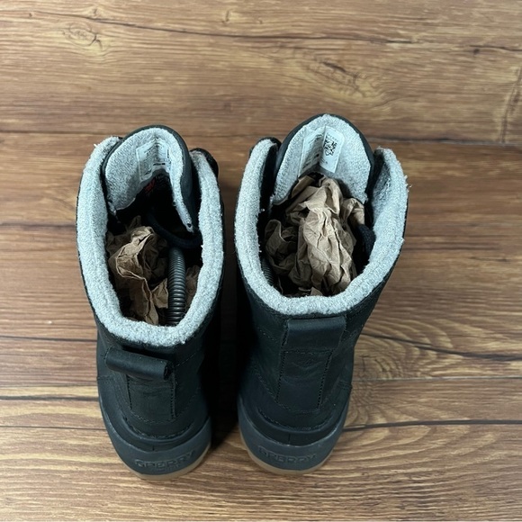 Sperry Maritime Cruz Black Leather Lace Up Ankle Boots Booties Women’s Size 7 - Picture 5 of 10